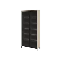 Vitrina TREND TR7BPC-V2, smėlio spalvos/juoda