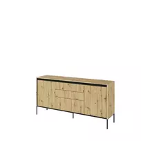 Komoda TREND TR1DAC-V2, artisan ąžuolas/juoda