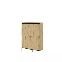 Komoda TREND TR3DAC-V2, artisan ąžuolas/juoda