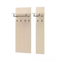 Komoda WARDROBE TREND TG6BPC, smėlio spalvos/juoda