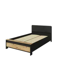 Lova su grotelėmis SPOT SP10CDA, 120 cm, juoda/artisan ąžuolas