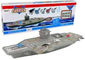 Žaislinis laivas Lean Toys Aircraft Carrier, 1:420, pilka sp.