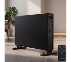 ZEVENTI - Elektrinis tiesioginis šildytuvas/konvektorius su LCD ekranu 2000W/230V juodas + nuotolinis pultas