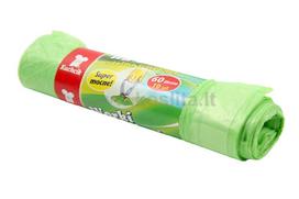 Užrišami šiukšliu maišai KUCHCIK 60 l, 10 vnt