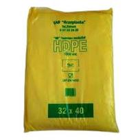 Maišeliai HDPE 32x40, 1000 vnt geltoni