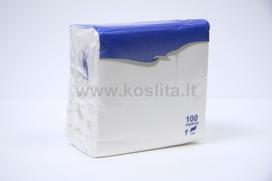 Popierines stalo serveteles LENEK 24x24 cm 1 sl., baltos, 100 vnt