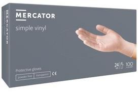 Vinilines pirštines be pudros VINYLEX MERCATOR M, 100 vnt