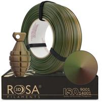 3D plastikas PET-G Magic Army (Green-Beige-Bronze) 1kg refill Rosa3D