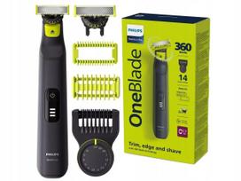 Prekė su pažeista pakuote. Daugiafunkcis kūno ir veido skustuvas Philips One Blade Pro 360 QP6542/15