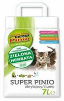 Kačių kraikas Super Benek Super Pinio Clumping Wood Green Tea, medienos drožlių (sušokantis), 7 l