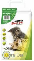 Kačių kraikas Super Benek Corn Cat Fresh Grass, organinis (sušokantis), 25 l