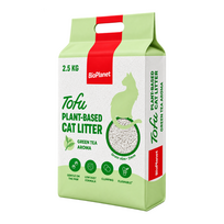 BioPlanet Tofu žaliosios arbatos kvapo kraikas katėms, 2.5 kg