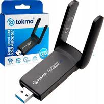 AC1300 belaidis USB Wi-Fi tinklo adapteris su antenomis 1300Mbps 5GHz WPA3