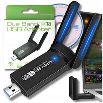 Wi-Fi tinklo plokštės adapteris USB 3.0 1300Mbps 5 GHz 2 režimai AP