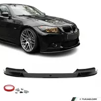 Priekinis Pažeminimas skirtas BMW E90 / E91 su M3 išvaizdos bamperiu, juodas blizgus