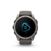 Išmanusis laikrodis Garmin Fenix 9 – 51mm Titanium su Pebble Grey silikonine apyranke | 010-04763-01 | 753759381059