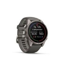 Išmanusis laikrodis Garmin Fenix 9 – 43mm, Titanium su Pebble Grey silikonine apyranke | 010-04761-11 | 753759380991