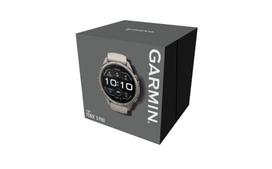 Išmanusis laikrodis Garmin Fenix 9 Pro – 43mm Titanium su Fog Grey/Dark Sandstone silikonine apyranke | 010-04335-86 | 753759380175
