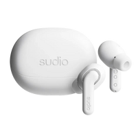 Sudio Earbuds | E4 Pro | Bluetooth | In-ear | Microphone | Cloud White | Noise canceling | Noise reduction | Wireless