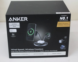 SALE OUT. Anker Prime Wireless Charging Station Qi2.2  25W wireles charging  (3-in-1, MagGo, AirCool, Dock Stand) PSU added