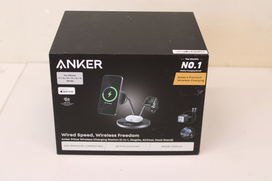 SALE OUT. Anker Prime Wireless Charging Station Qi2.2  25W wireles charging  (3-in-1, MagGo, AirCool, Dock Stand) PSU added, Bla