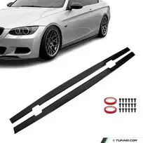 F-PERFORMANCE Poslenksčiai / Slenksčių apdailos, komplektas skirtas BMW E92 / E93 (06-13), juodi blizgūs