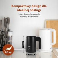 Virdulys Kelioninis elektrinis virdulys 0,5 l 600 W, nerūdijančio plieno, Kelioninis elektrinis virdulys 0,5 l 600 W, nerūdijančio plieno