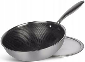 Gili Wok keptuvė 28cm, nerūdijančio plieno, "medaus korys"