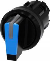 Siemens Jungiklis su apšvietimo galimybe 22mm apvalus plastikas juoda/mėlyna kr rašiklis 3 padėtys i>o