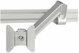Formingfunction Formavimo funkcija „Elevate“ monitoriaus laikiklis 55 – 3–8kg, dujinė spyruoklė, tvirtinamas prie bėgelio | VESA 75x75–100x100 | Maks. 8kg | Bėgelių sistema | Sidabrinė