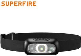 Superfire Žibintuvėlis ant galvos, įkraunamas micro USB, 2W, 110lm, 500mAh