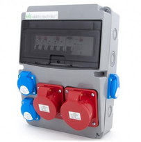 Els Elektrotechnika 11NO42C11C1F Konstrukciniai skirstomieji įrenginiai 32A/5P + 16A/5P + 4*GS 230V + apsaugos + diferencialas, 11NO42C11C1F