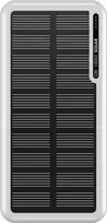 „Boompods Obi 10 000 mAh saulės energijos powerbank“ – baltas