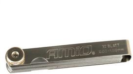 Tarpų matuoklis 0,02–1 mm, 32 lapeliai, 89 mm, AMIO-03287