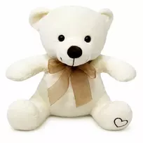 Tulilo Pliušinis žaislas - kreminės spalvos meškiukas "Emil", 20 cm