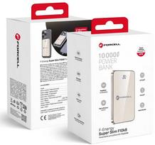 Powerbank suderinamas su MagSafe Forcell F-Energy SuperSlim F10K8 QC4.0 PD3.0 15W 10000 mAh titano dykumos