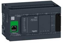 Schneider „Modicon M241-24I/O“ (TM241CEC24T) programuojamas loginis valdiklis, 24 įėjimų/išėjimų, PNP tranzistorius, Ethernet/CANopen