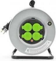ELS Elektrotechnika Prailginimo laidas IP44 3 x 2,5 mm metalinis būgnas 30m (E9131Q48263M)