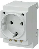 Siemens Lizdas modulinis 2P+Z 16A 230V Schuko bėgeliui (5TE6800)