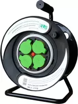 ELS Elektrotechnika Prailginimo laidas 30m OW3*2.5 4x230V IP44 T plastikinis būgninis fiksuotas skydelis