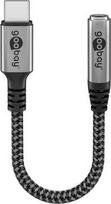 USB adapteris Goobay RB74056 USB-C – 3,5 mm lizdas, sidabrinis (RB74056)