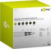 Goobay kabelis 120 dB antenos bendraašis kabelis, 4x ekranavimas, CU, 305 m, baltas - Kabelio ilgis 305 m