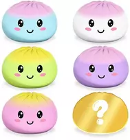 Trendhaus Minkomas antistresinis žaislas XXL – Koldūnas (Ø 15,5 cm) (1 „Mystery Box“, 6 dizainai)