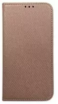 Dėklas Smart Magnet book Moto G85 5G rožinė auksinė rose auksinis