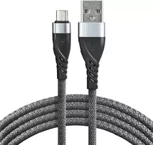 USB Laidas - everActive CBB-2MG Micro USB 2.0, 2,4 A Greitasis Įkrovimas, 480Mbps Duomenų Perdavimo Sparta, 2 m, Juoda
