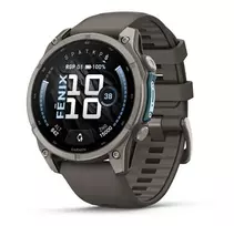 Išmanusis laikrodis Garmin fēnix® 9 – 47mm, Titanas su akmenėlių pilkos spalvos silikoniniu dirželiu | 010-04762-01