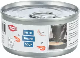 TRIXIE Sriuba katėms su vištiena ir krevetėmis, 4 × 80 g (pak.4)