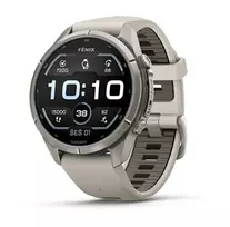 Išmanusis laikrodis Garmin fēnix® 9 Pro – 43mm, Titanas su rūko pilkos / tamsios smiltainio spalvos silikoniniu dirželiu | 010-04335-86