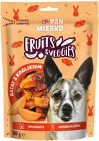 Pan Mięsko Skanėstas šuniui Fruits & Veggies Batat su triušiena (dorosły) 100g