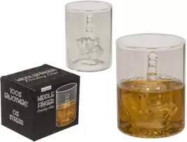 Viskio taurė „Middle Finger“, 350 ml